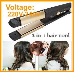   Ceramic Hair 2 in 1 Roller Straightener Hair Flat Iron 220V 240V