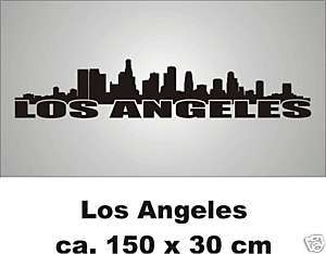 Wandtattoo Wandbild Skyline Silhouette Los Angeles 10  