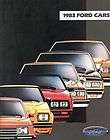 1983 Ford FL Brochure Mustang/LTD/EX​P/Futura   Mint