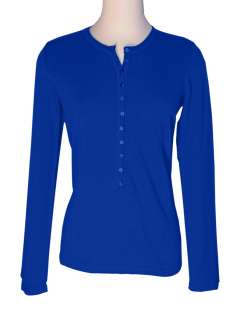 Womens Cashmere Blend Henley Sweater   Nantucket Brand   Reg $132.00 
