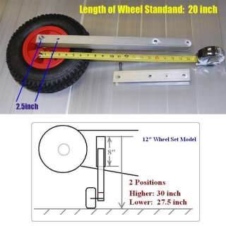 Aluminum Inflatable Boat Launch Wheel Set   Boat Dolly  