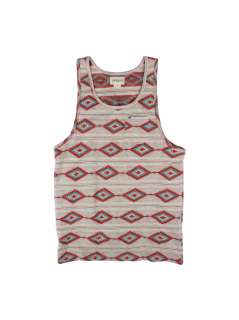 Obey Clothing Indian Summer Native Pattern Tank Top   Heather Oatmeal 