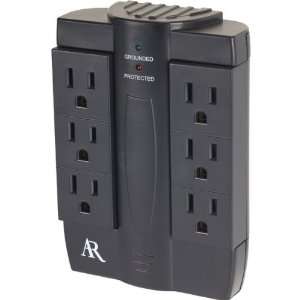  ACOUSTIC RESEARCH AS6 6 OUTLET SWIVEL IN WALL SURGE 