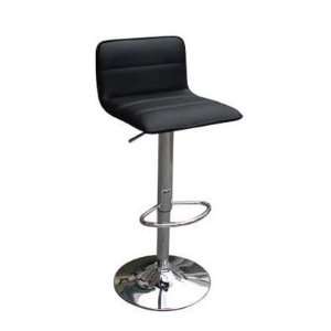  New Black JERSEY SEATING Leather Air Lift Swivel Counter 