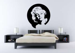 Ƹ̵̡Ӝ̵̨̄Ʒ Portrait of Marilyn Monroe Wall Art Stickers  