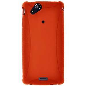 New Amzer Silicone Skin Jelly Case Orange For Sony Ericsson Xperia Arc 