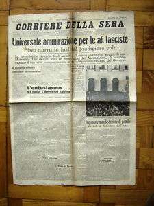 Corriere della Sera 1938 n. 23 transvolata atlantica  