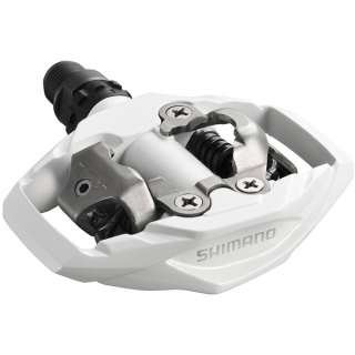 Shimano PD M530 MTB SPD trail pedals 2 sided mechanism, White (without 