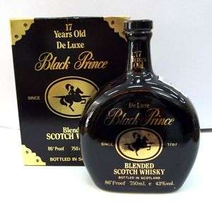 Ceramica Scotch Whisky BLACK PRINCE 17yo con Box  
