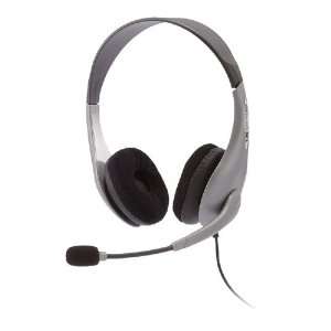  Silver Stereo Headset/Mic: Computers & Accessories