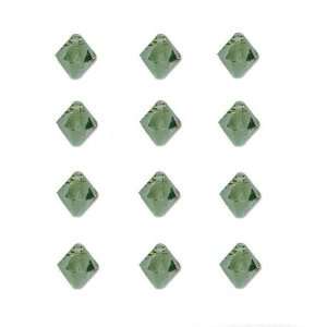  12 Black Diamond Bicone Swarovski Crystal Beads 6mm New 
