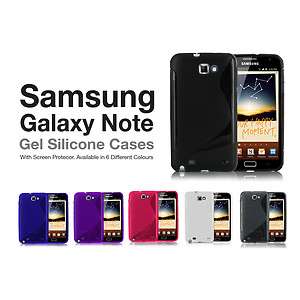   SILICONE GEL CASE FOR SAMSUNG GALAXY NOTE i9220 & SCREEN PROTECTOR