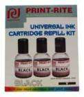 Print Rite Black Ink Inkjet Cartridge Refill kit hp items in 