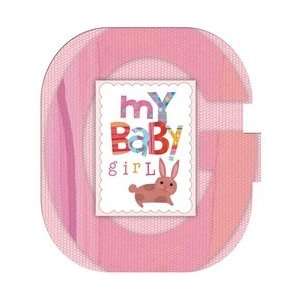  Baby Girl G Shaped Die Cut Photo Album   Pink: Baby