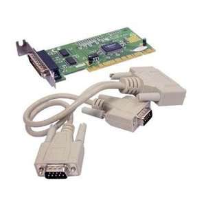   Card, Low Profile PCI, RS232 DB9 Serial, 2 Port, Koutech Electronics