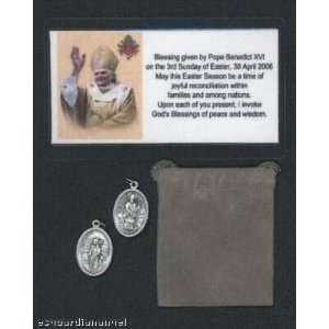 St Patrick and Brigid Medal Blessed by Pope Benedict XVI 