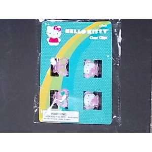  PINK HELLO KITTY 4 PACK HAIR CLAW CLIPS Beauty