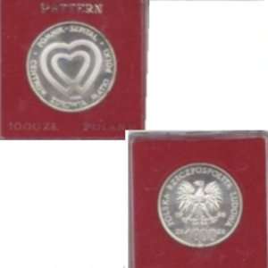   Silver Coin Poland 1000 Zlotych Proba Silver Proof 