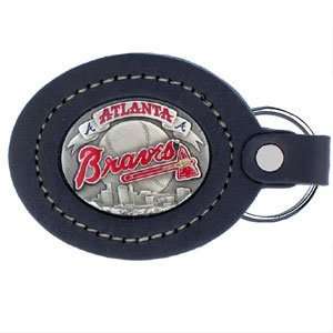   Braves MLB Collectors Large Leather Key Ring
