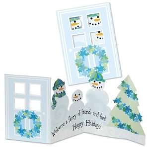  Welcoming Snowmen Christmas Cards Set of 14 Office 