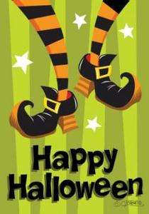 Witch Feet Halloween Garden Flag by Toland 017917207583  