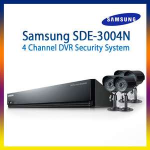 Samsung SDE 3004N 4 Channel DVR Security System with 500GB HDD 