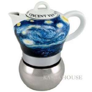  Vev Vigano 0168 Arte Van Gogh 6 cup Coffee Pot