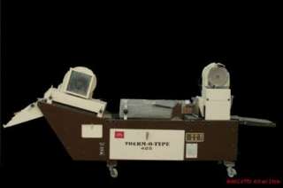 THERMOTYPE 425 THERM O TYPE use with Commercial Printing Press can 