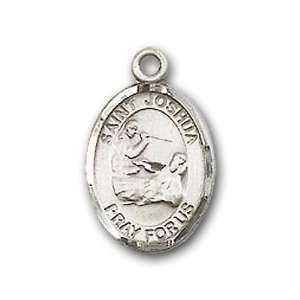 925 Sterling Silver Baby Child or Lapel Badge Medal with St. Joshua 
