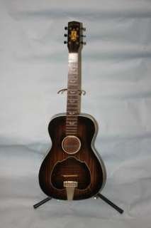 Rare Original 1930s Harmony Acoustic Blues Parlor Guitar Art Deco USA 