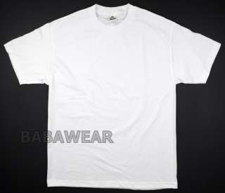 AAA White Plain T Shirt Cotton Alstyle Apparel Activewear BABA  
