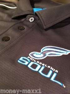 Philadelphia Soul AFL Football Polo Shirt Jersey Long Sleeve XL 2XL 