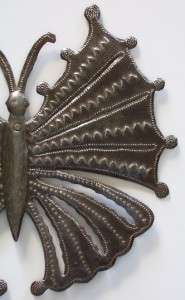 Haitian Recycled Metal Oil Drum Wall Art Butterfly 105266G  