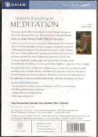 RELAXATION and BREATHING for MEDITATION Yoga w/ YEE DVD  