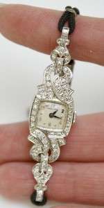 Antique Ladies Hamilton Diamond Watch (#375)  