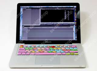   Pro Shortcut Keys Mac Keyboard Sticker Decal Art for Apple MacBook Pro