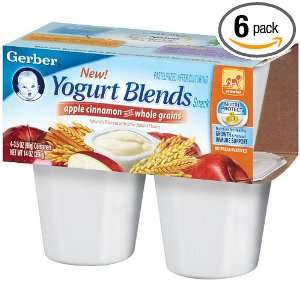 Gerber Yogurt Blends Snack, Apple Cinnamon, 14 Ounce (Pack of 6)
