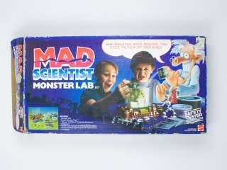Vintage 1986 Mattel Mad Scientist Monster Lab in original box  