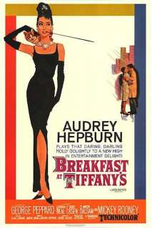 BREAKFAST AT TIFFANYS (Audrey Hepburn) MOVIE POSTER  