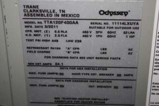 Trane Odyssey 10 Ton Air Conditioner Unit AC TTA120F400AA  