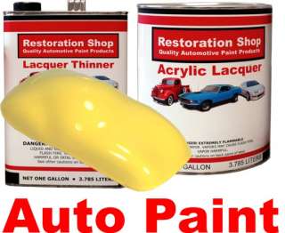 Daytona Yellow HIGH QUALITY ACRYLIC LACQUER 1 Gallon Auto Paint Kit