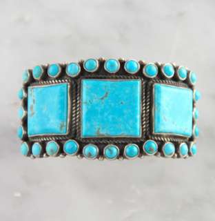  Turquoise Bracelet Navajo Sterling Silver Native American Jewelry