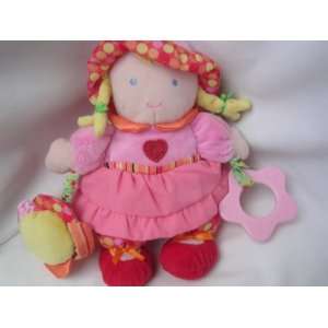  Baby Girl Doll Plush Crinkly Rattle Teething 9 Plush Toy 