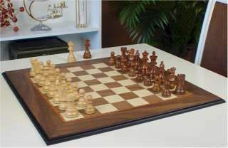 French Lardy Chess Set Sheesham 2.75 & Deluxe Board  