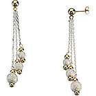   White Diamond Dangle Earrings items in FineJewelryDeals 
