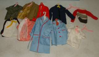 Vintage Barbie & Ken Case & Clothes 100 pcs.  