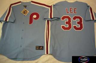 BOYS Phillies CLIFF LEE 80s THROWBACK Jersey MED 10/12  