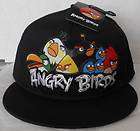 ANGRY BIRDS VIDEO GAME BLACK FLATBILL FLEX STRETCH BALL CAP