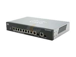   Cisco SG300 10P (SRW2008P K9 NA) Gigabit PoE Managed Switch 10 port