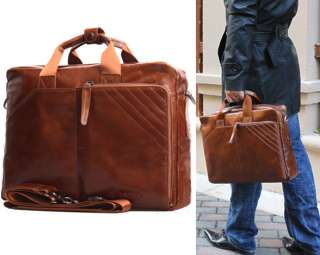New Arrival Mens Genuine Leather Briefcases Business Cases Laptop Bags 